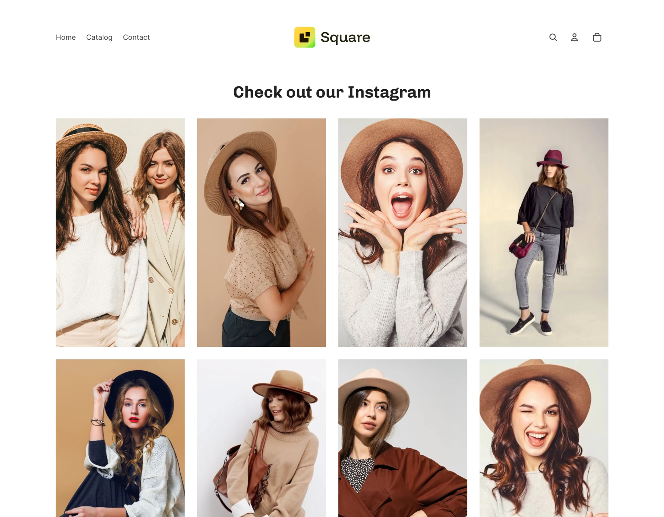 Instagram Feed Gallery demo store